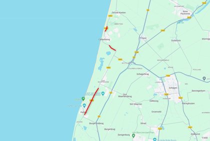 Fietspadherstel N502 - delen fietspad afgesloten tussen Petten en Groote Keeten op 23 en 24 mei 2024