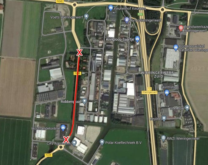 Asfaltwerkzaamheden N248 nabij industrieterrein Robbenplaat van 17 t/m 19 oktober 2023 Asfaltwerkzaamheden N248 nabij industrieterrein Robbenplaat van 17 t/m 19 oktober 2023