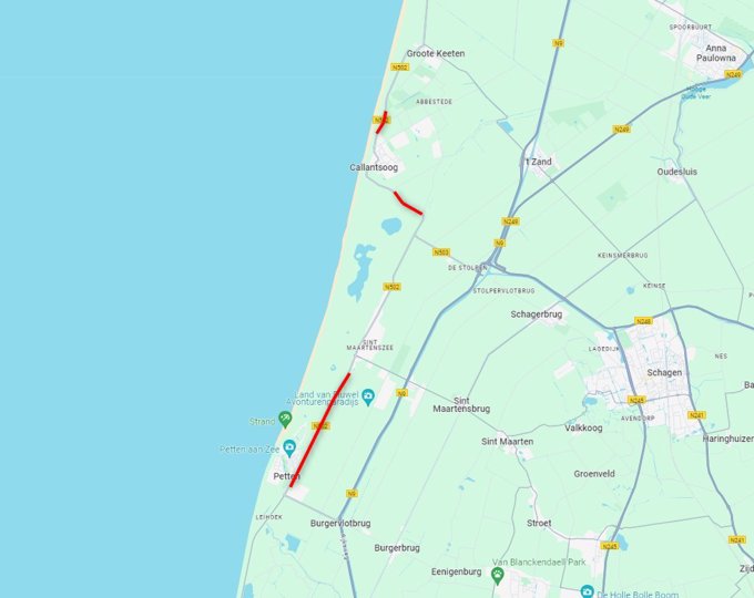 Fietspadherstel N502 - delen fietspad afgesloten tussen Petten en Groote Keeten op 23 en 24 mei 2024 Fietspadherstel N502 - delen fietspad afgesloten tussen Petten en Groote Keeten op 23 en 24 mei 2024