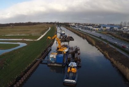 Werkzaamheden oeverbeschoeiing en natuurvriendelijke oevers