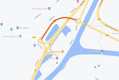 Verbindingsweg N503 afgesloten van 12 tot 15 mei 2023